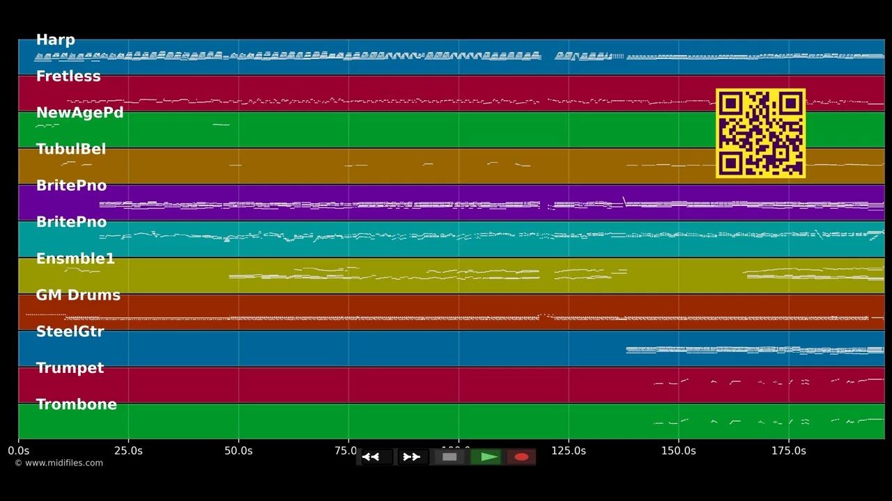 Chistmas Medley - Richard Clayderman (MIDI individual tracks)
