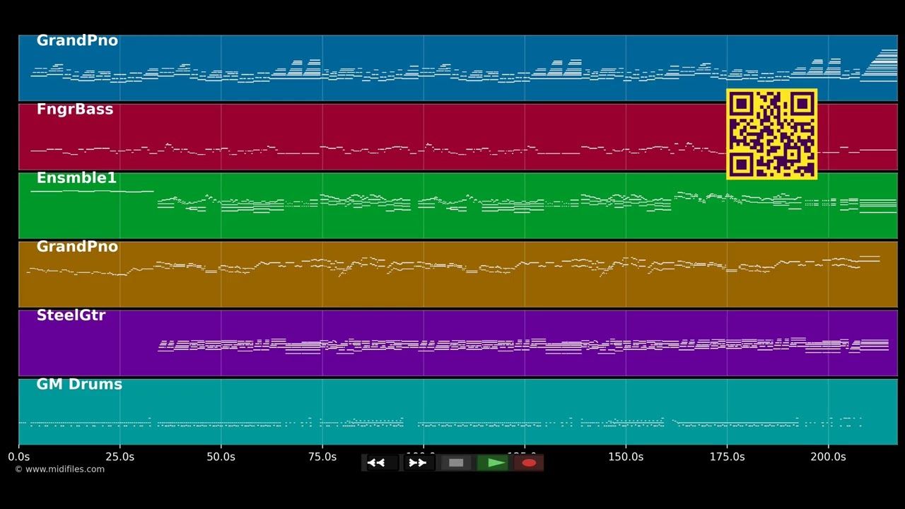 El Color de la Ternura - Richard Clayderman (MIDI individual tracks)