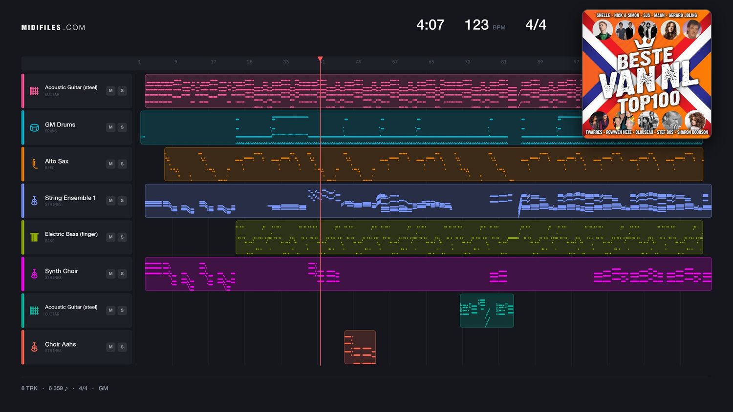 Alice (who the X is Alice) - Gompie (MIDI individual tracks)