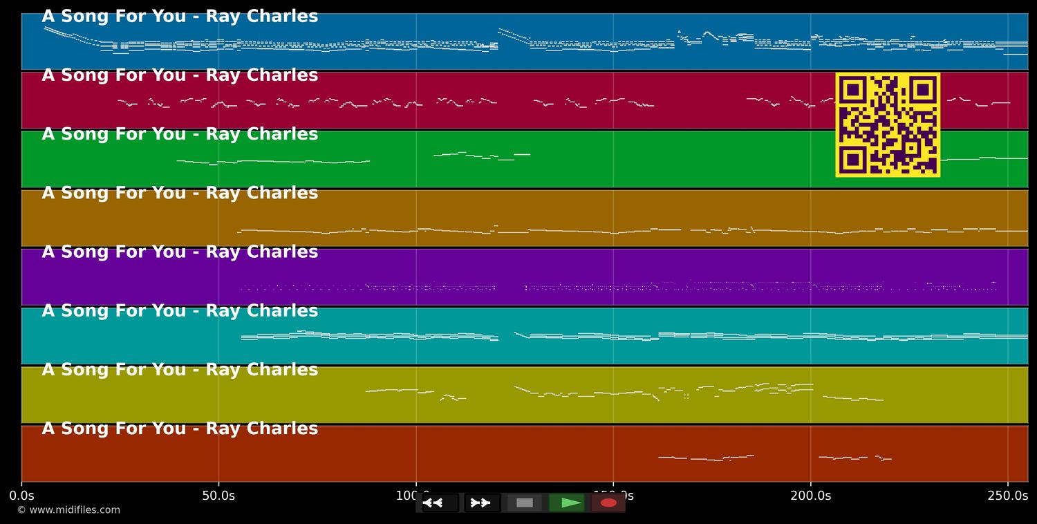 A Song For You - Ray Charles (MIDI individual tracks)