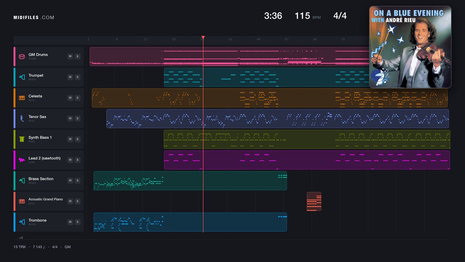 En Nou Die Hendjes De Lucht In - Van Alles We (MIDI individual tracks)
