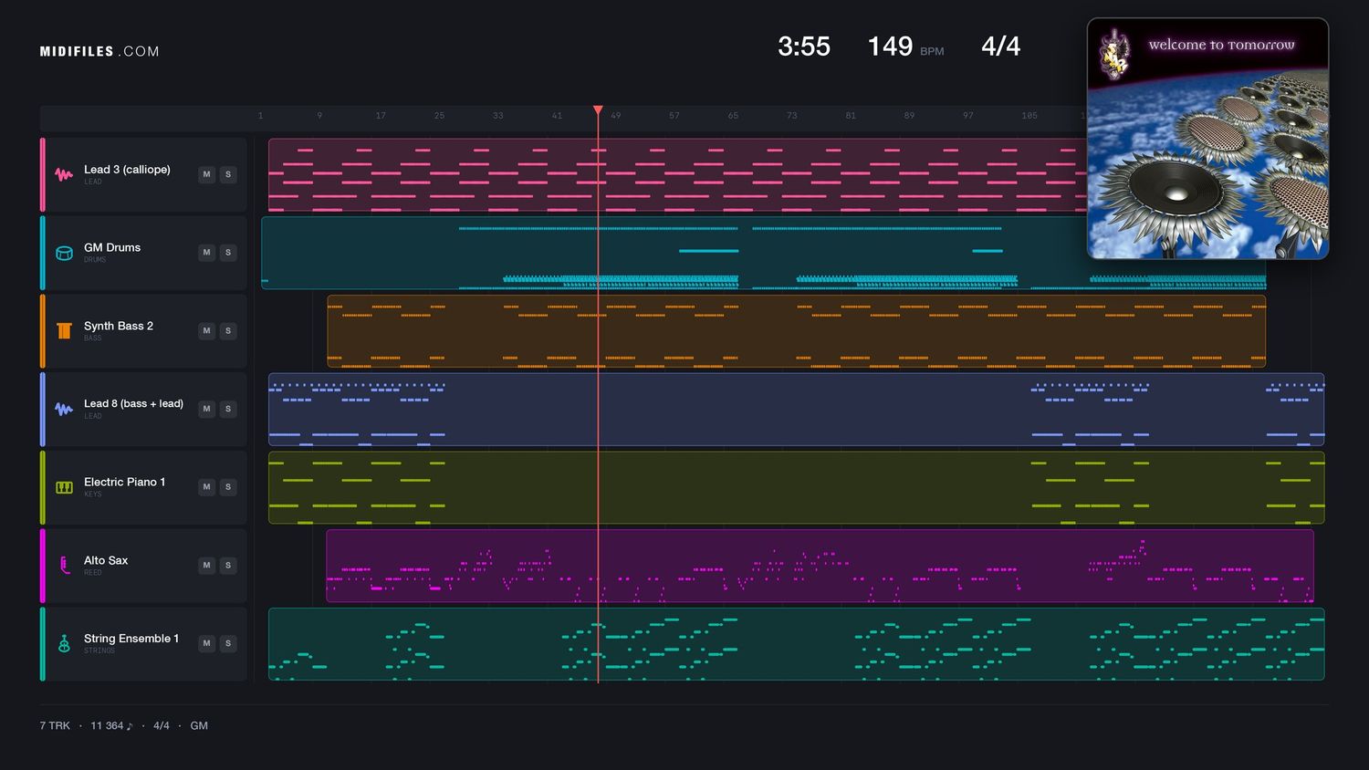 Eternity - Snap (MIDI individual tracks)