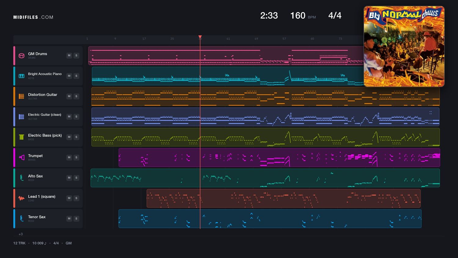 Half Um Half - Normaal (MIDI individual tracks)