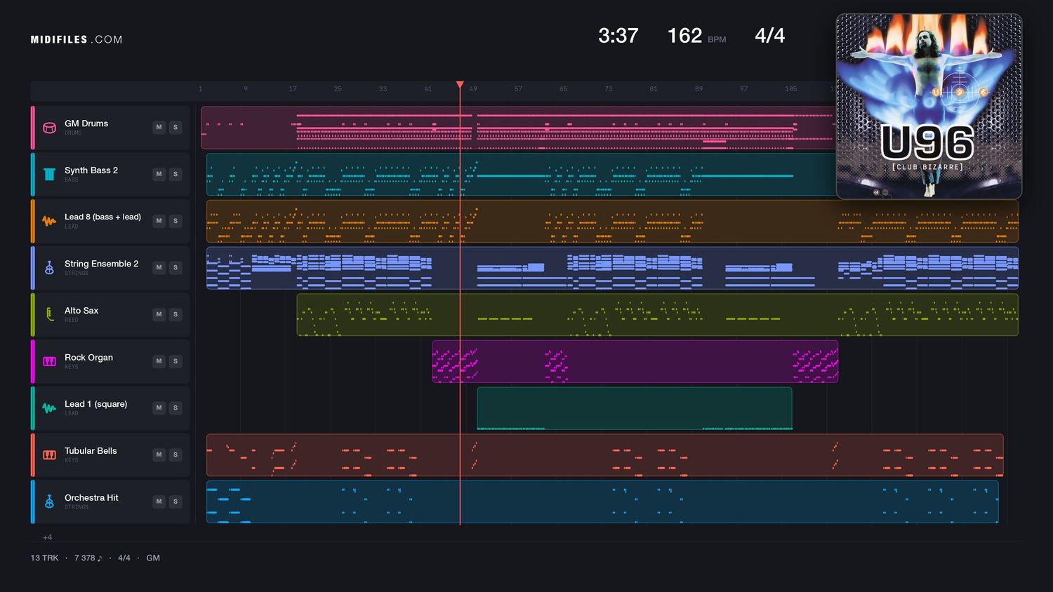Love Religion - U 96 (MIDI individual tracks)