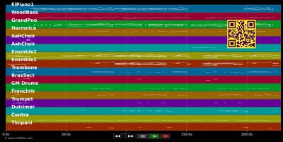 Le France - Michel Sardou (MIDI GM individual tracks)