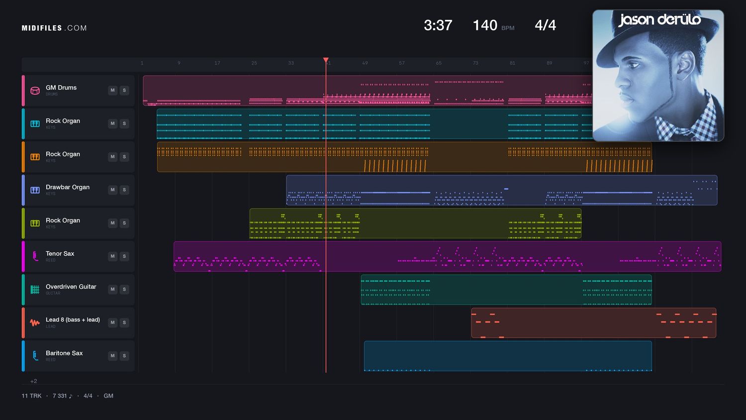 Ridin' - Doop (MIDI individual tracks)