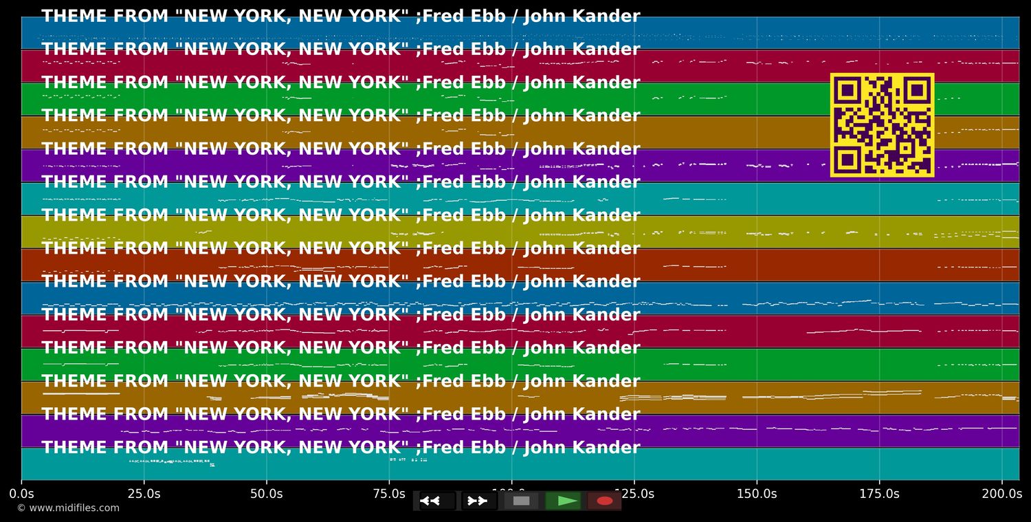 New York, New York - Frank Sinatra (MIDI individual tracks)