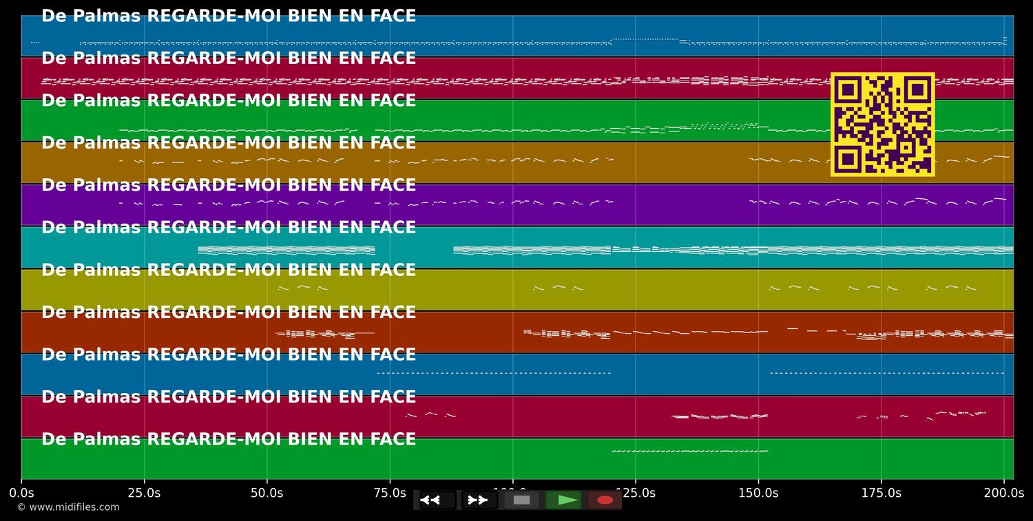 Regarde-moi bien en face - De Palmas Gérald (MIDI individual tracks)