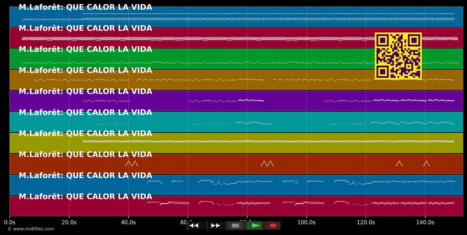 Que calor la vida - Marie Laforêt (MIDI individual tracks)