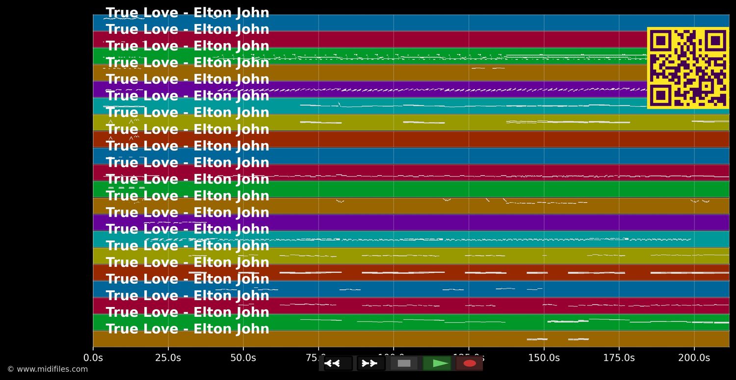 True Love - Elton John (MIDI individual tracks)