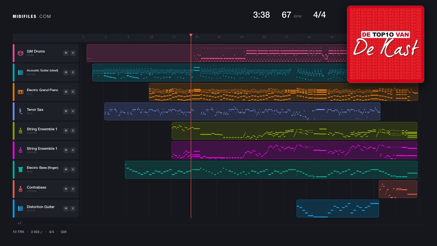 Woorden Zonder Woorden - De Kast (MIDI individual tracks)