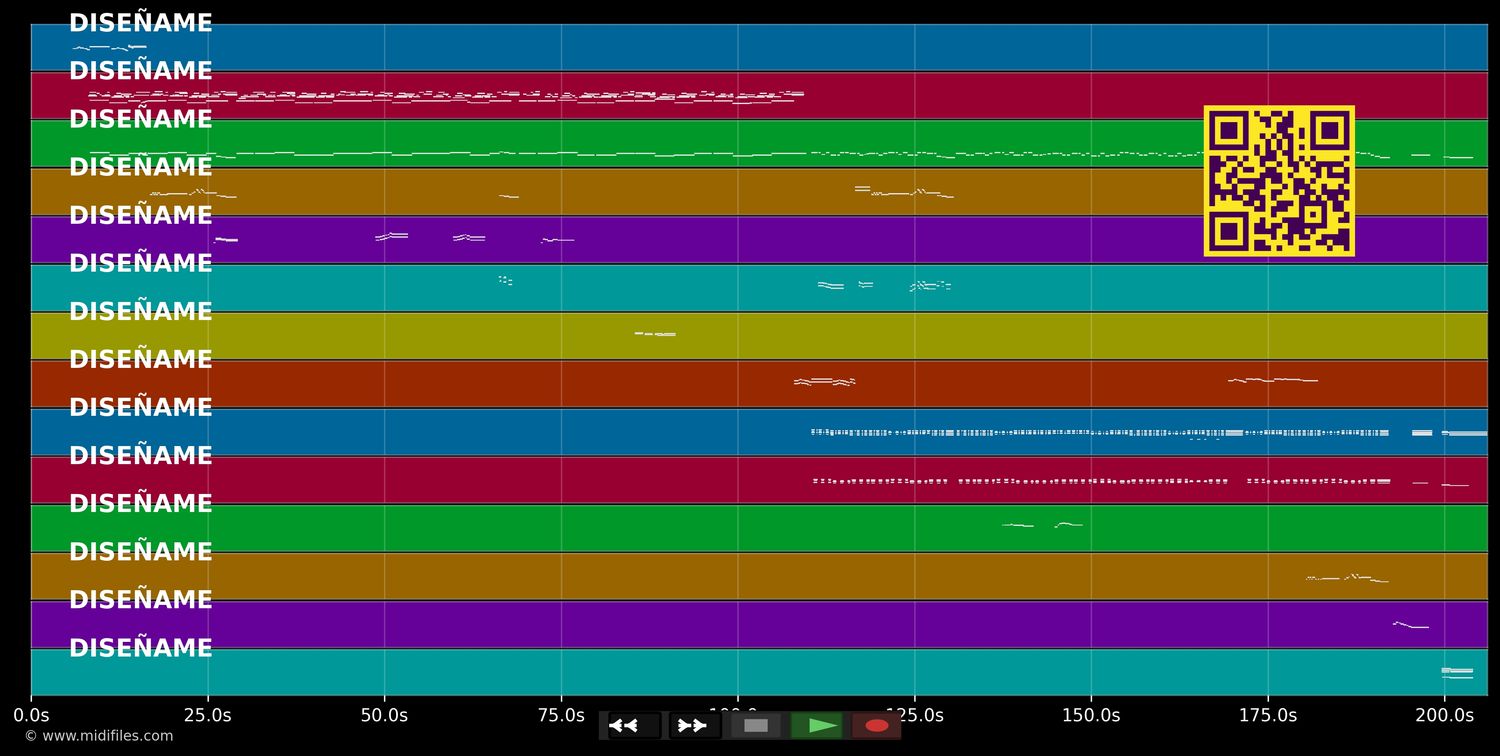 diseñame midi - Joan Sebastian (MIDI individual tracks)