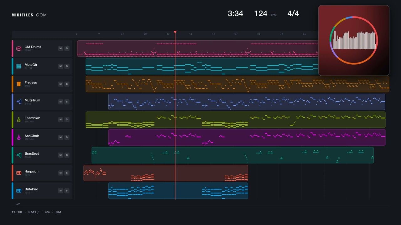 Komm, laß mein Herz nicht erfr. - Paldauer (MIDI individual tracks)