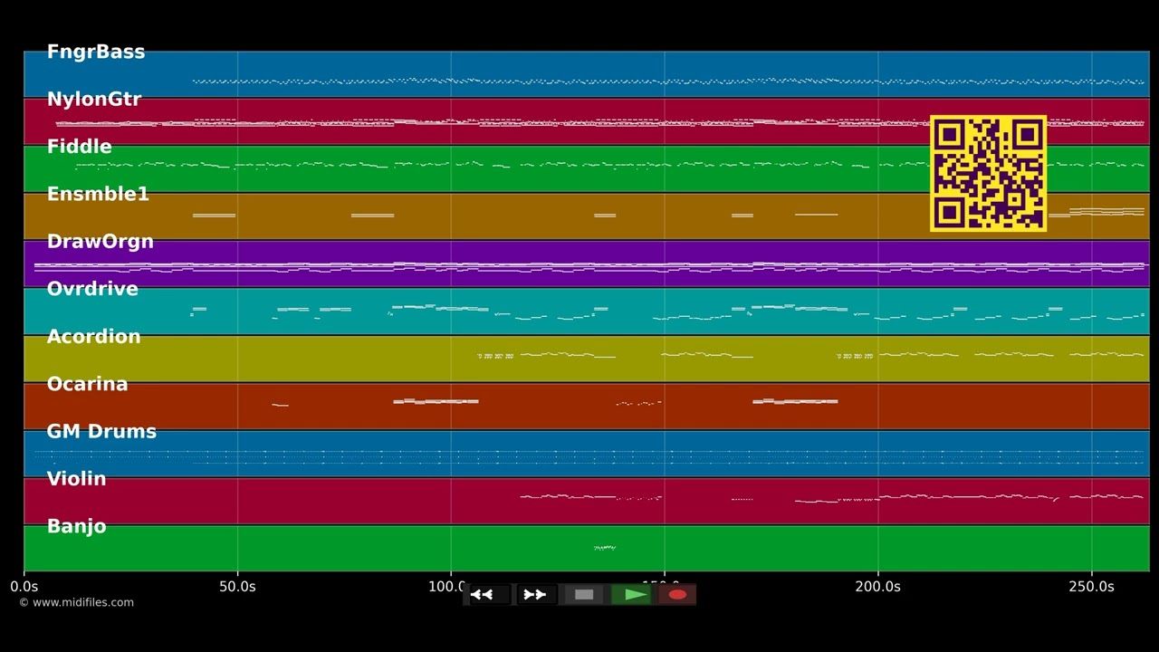 Tout ce qui nous sépare - Jil Caplan (MIDI GM individual tracks)