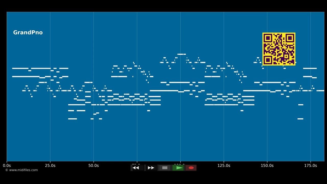Amazing Grace (My Chains Are Gone) - Piano version (MIDI individual tracks)