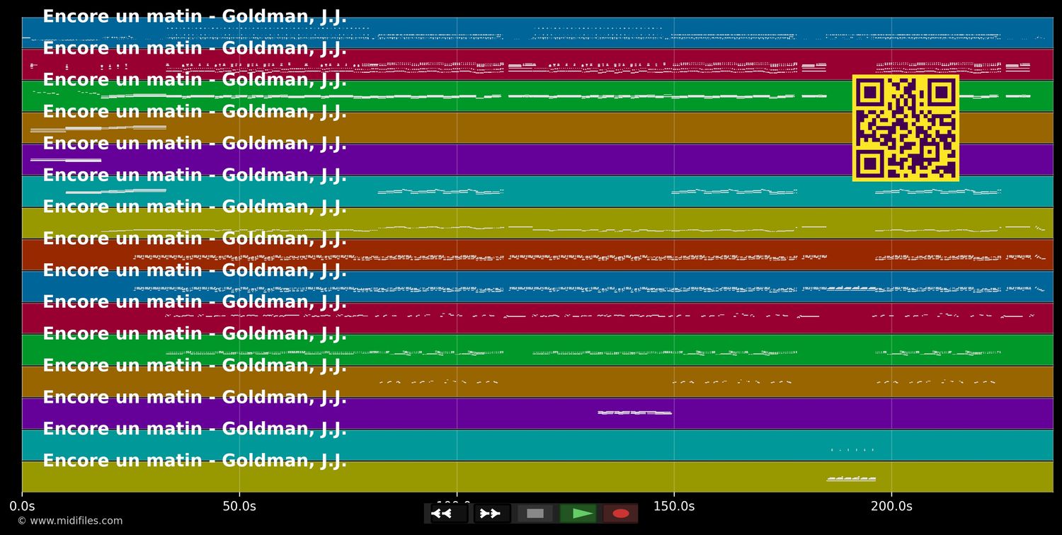 Encore un matin - J.J. Goldman (MIDI individual tracks)