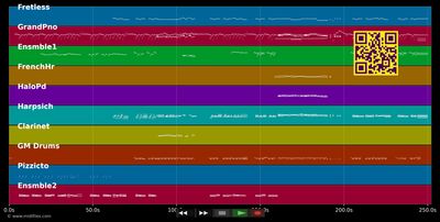 Für Elise - Last James &amp; Clydermann (MIDI individual tracks)