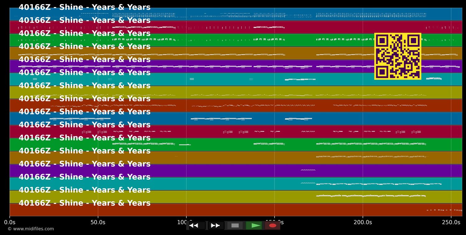 Shine - Years &amp; Years (MIDI individual tracks)