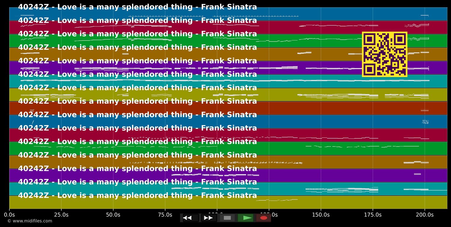 Love Is A Many Splendored Thing - Frank Sinatra (MIDI individual tracks)