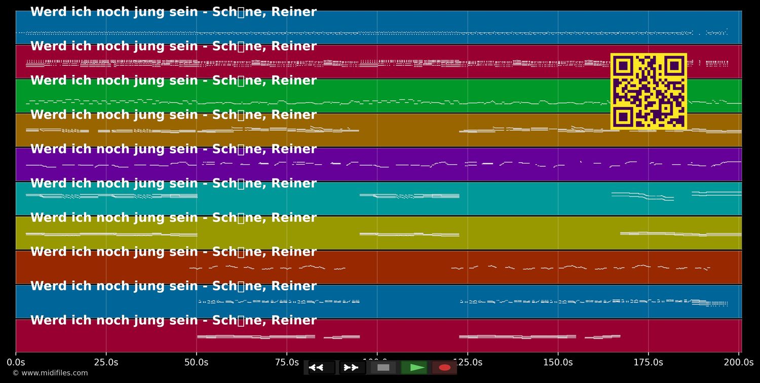 Werd ich noch jung sein - Reiner Schöne (MIDI individual tracks)