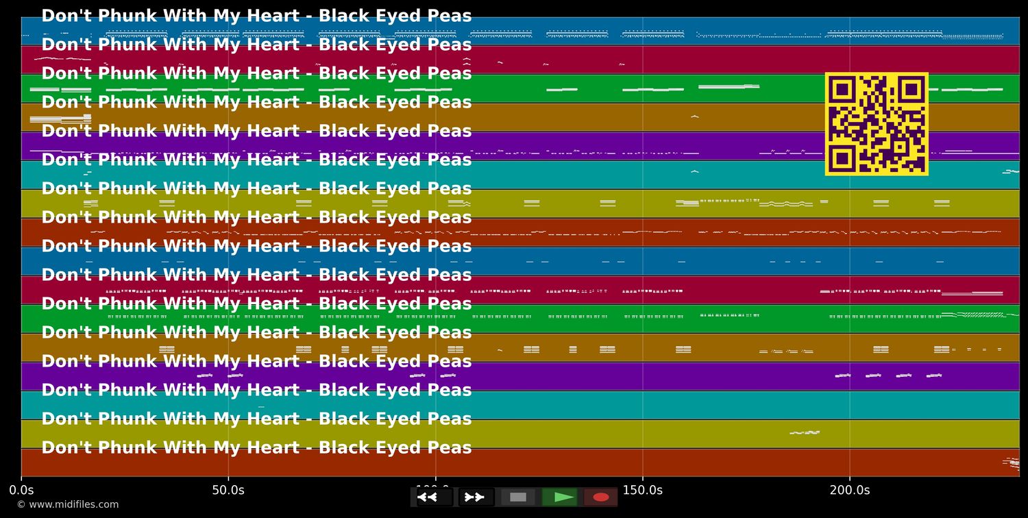 Don't Phunk With My Heart - Black Eyed Peas (MIDI individual tracks)