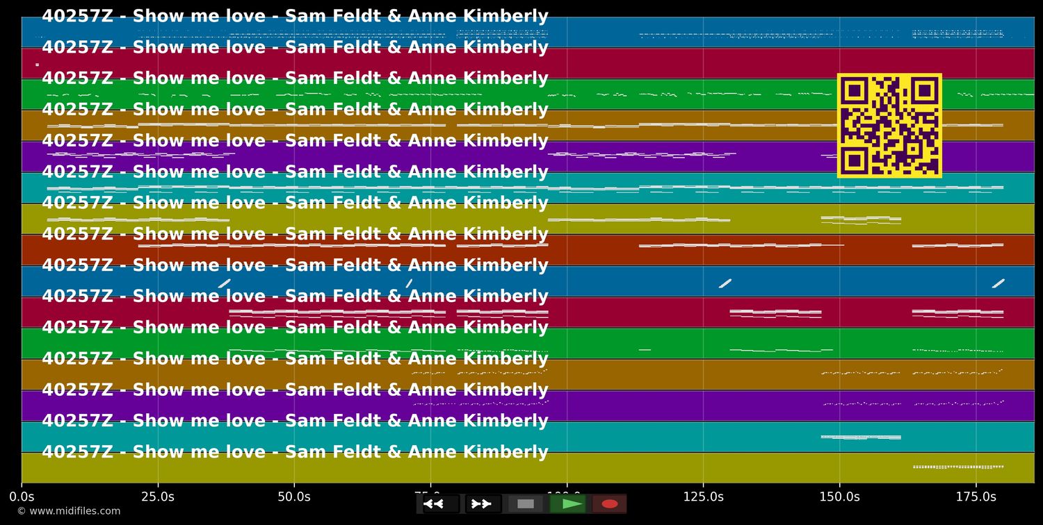 Show Me Love - Sam Feldt &amp; Kimberly Anne (MIDI individual tracks)
