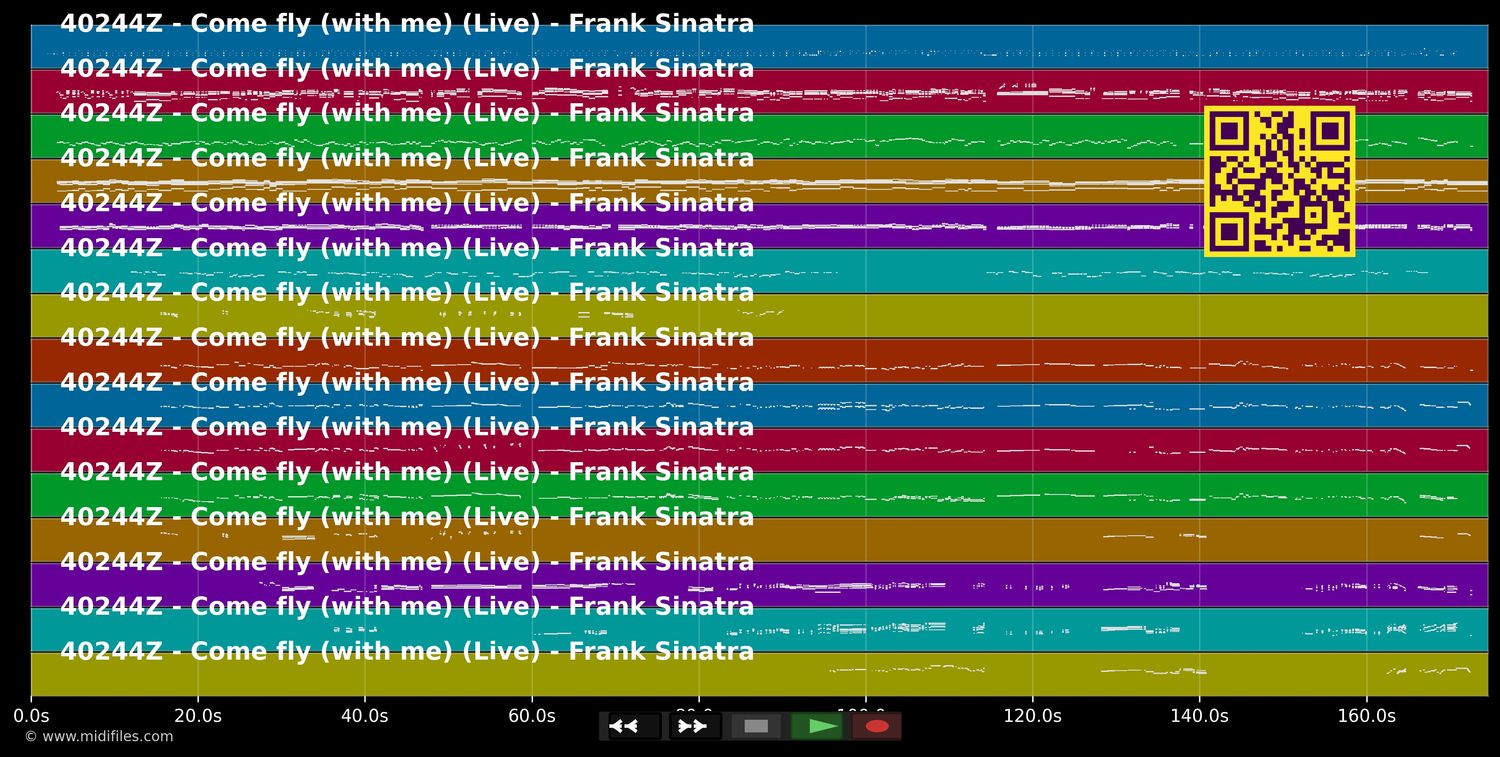 Come Fly With Me (Live) - Frank Sinatra (MIDI individual tracks)