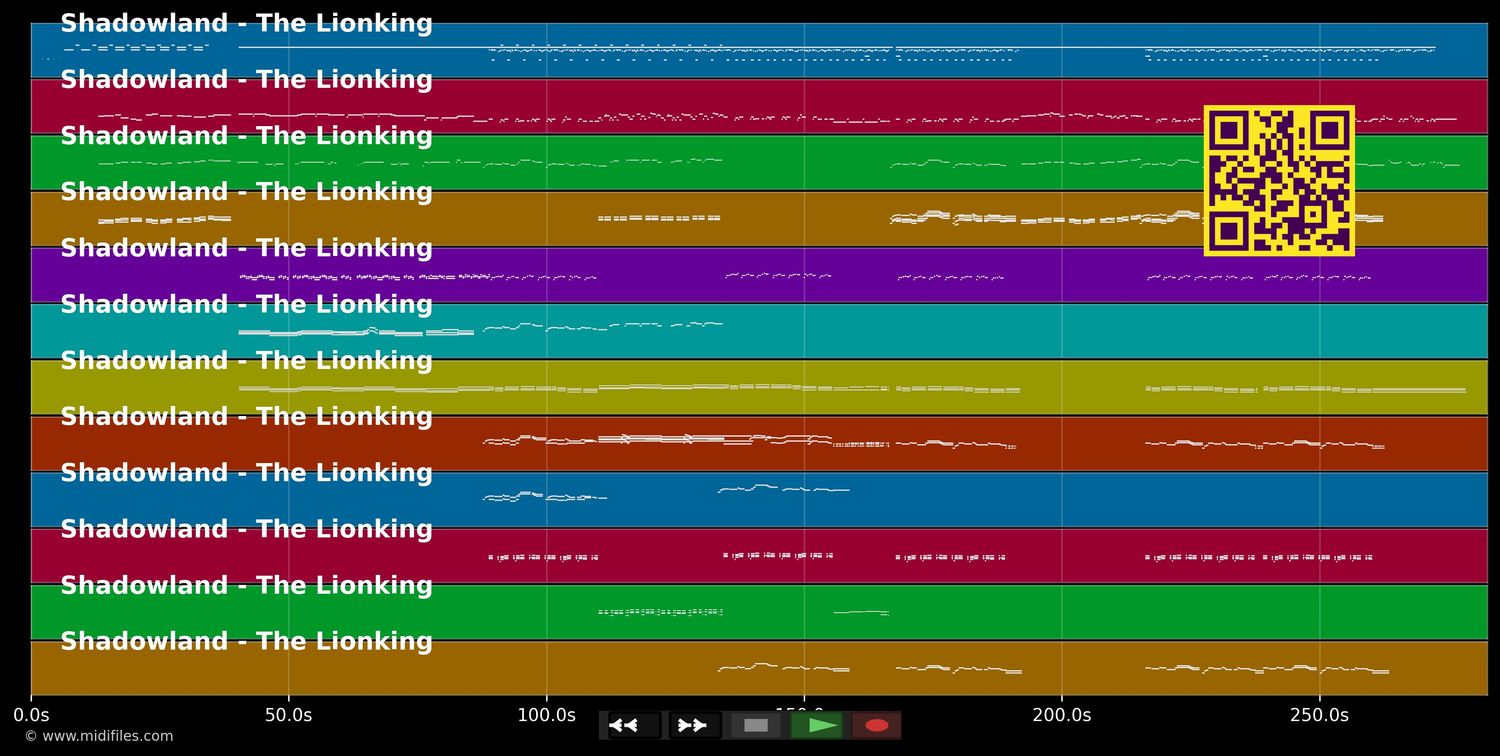Shadowland - Lionking (Musical) (MIDI individual tracks)