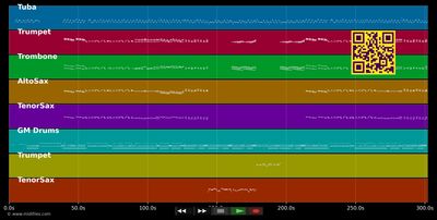 Bloodshot (without rap) - Youngblood Brass Band (MIDI individual tracks)