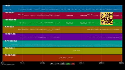 Bloodshot (without rap) - Youngblood Brass Band (MIDI individual tracks)