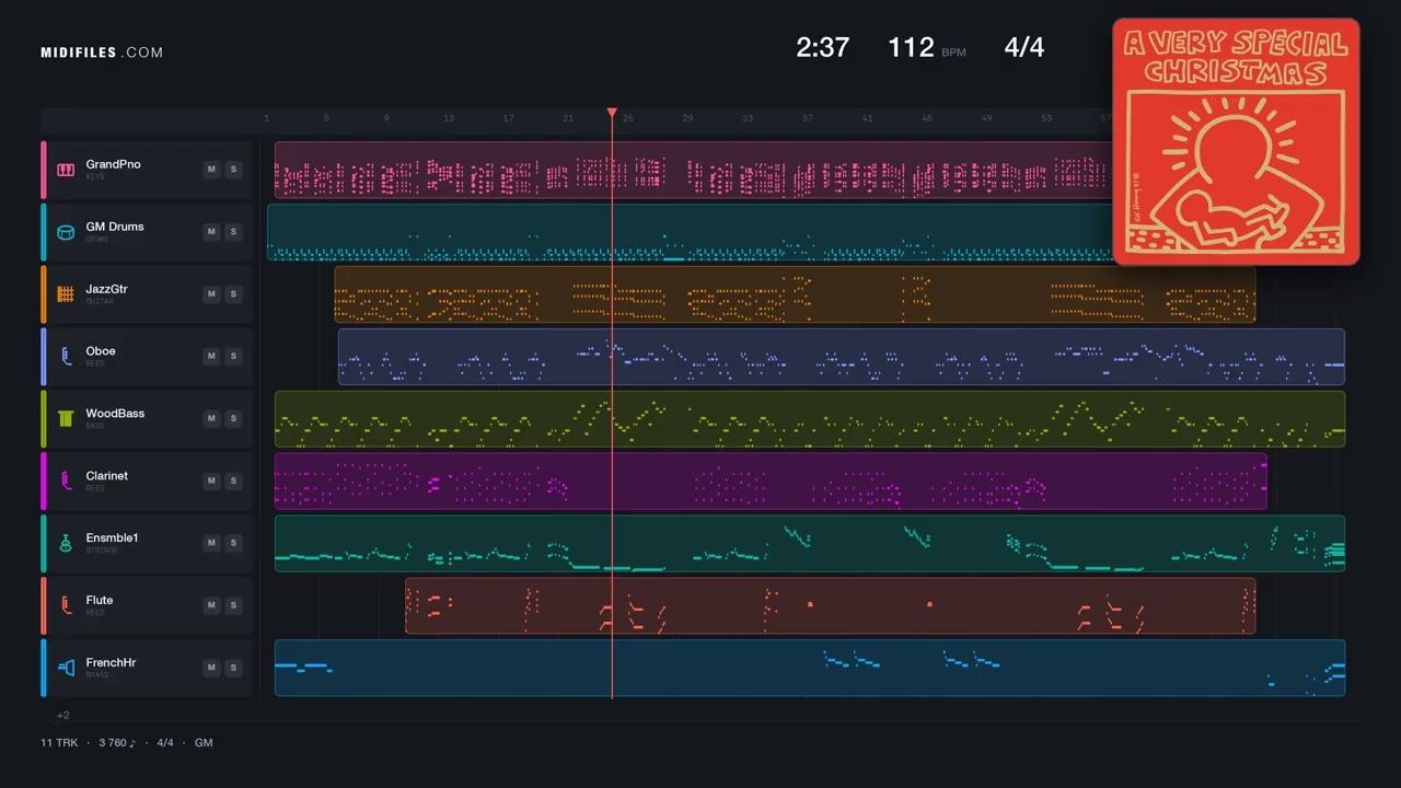 Santa Baby - Madonna (MIDI individual tracks)