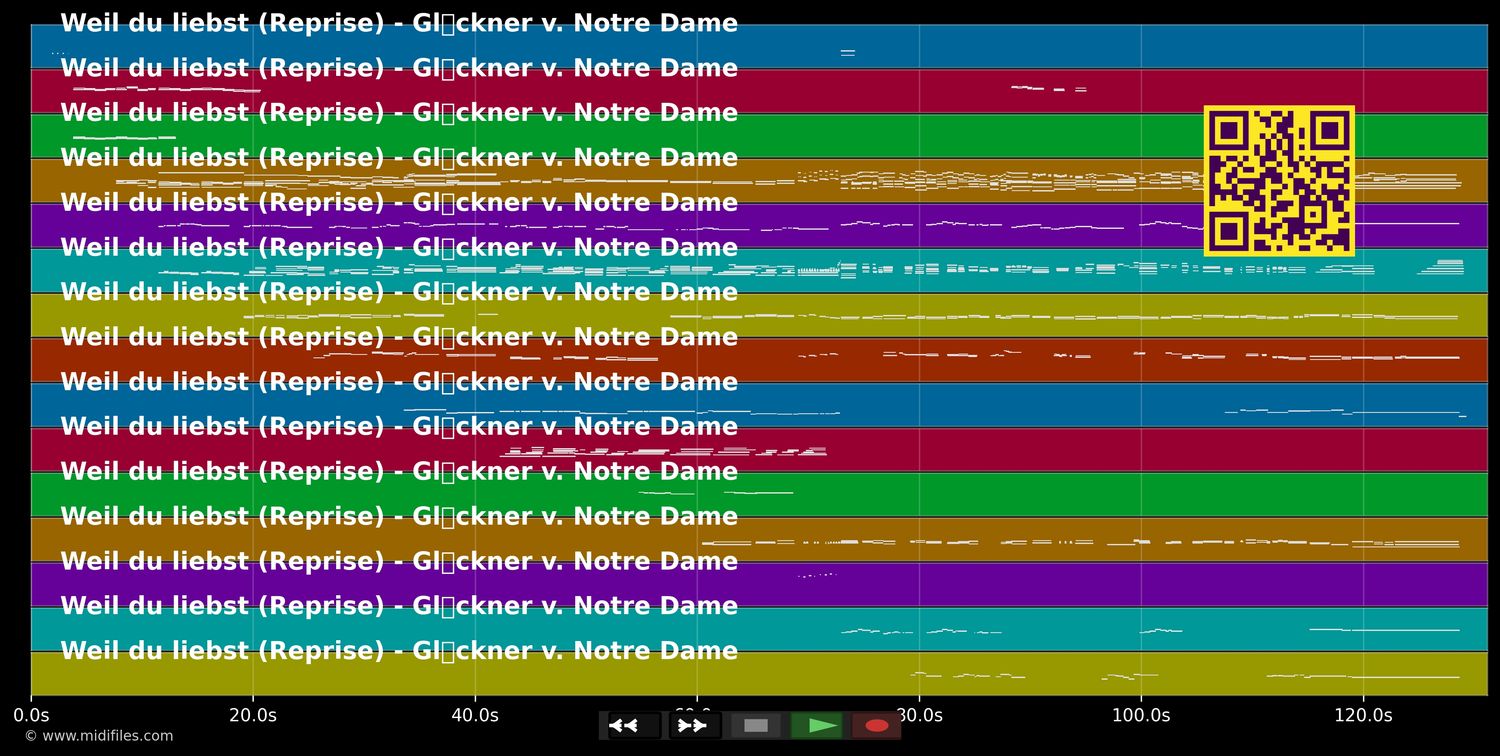 Weil du liebst (Reprise) - Glöckner v. Notre Dame (Mus) (MIDI individual tracks)