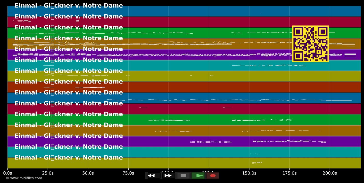 Einmal - Glöckner v. Notre Dame (Mus) (MIDI individual tracks)