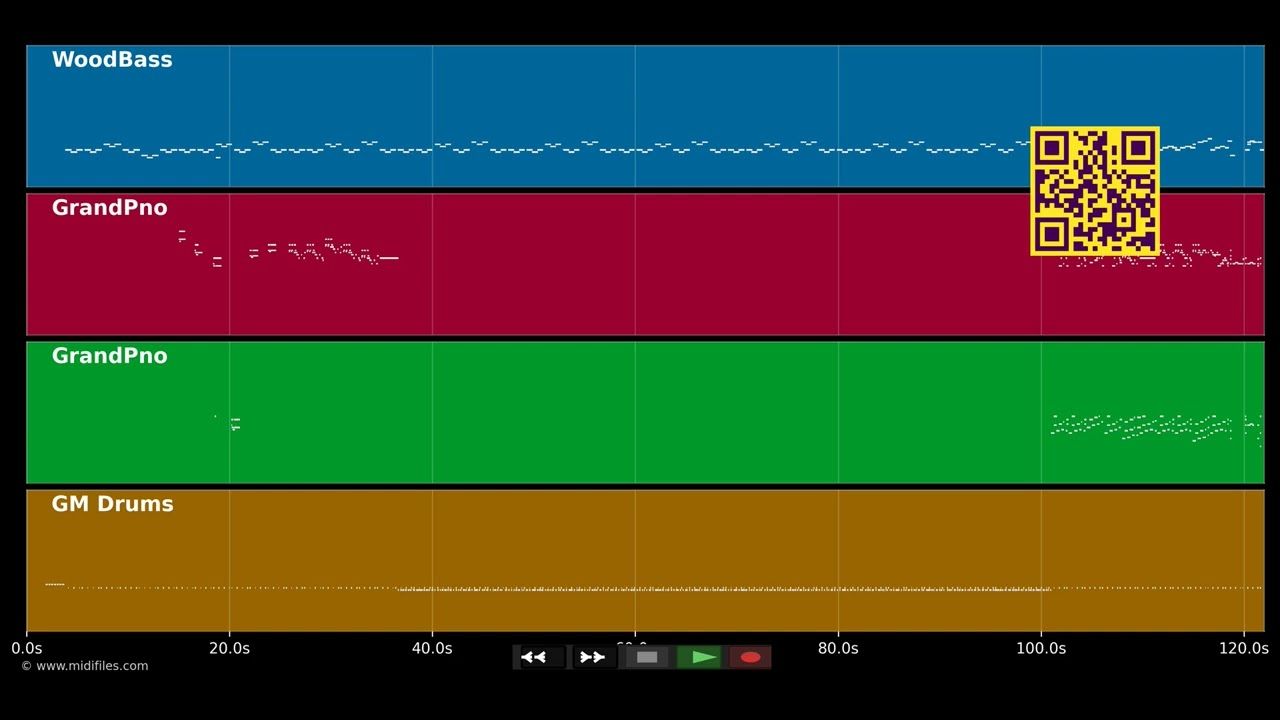 Unsquare Dance - Dave Brubeck (MIDI individual tracks)