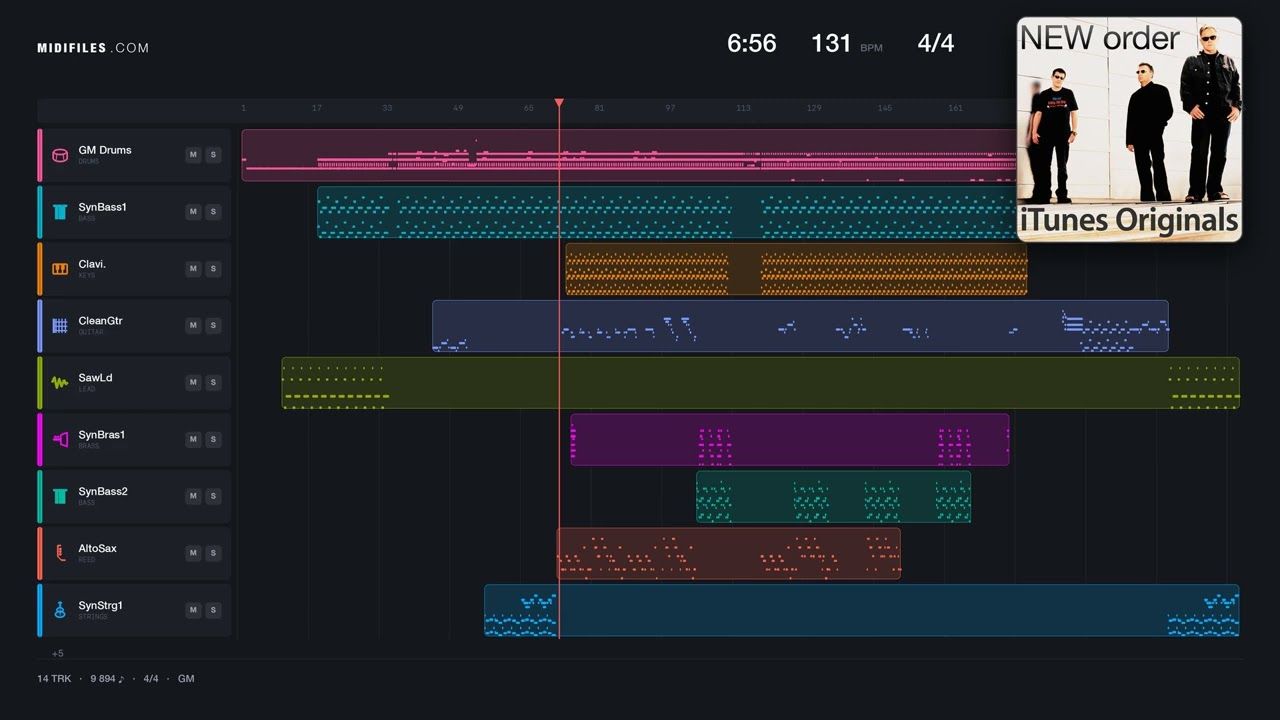 Blue Monday - New Order (MIDI individual tracks)