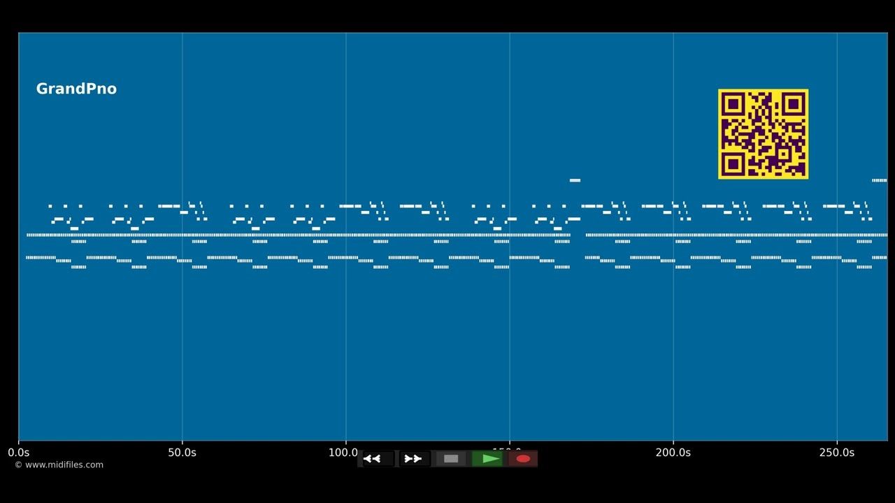 Chasing cars (piano version) - Snow Patrol (MIDI individual tracks)