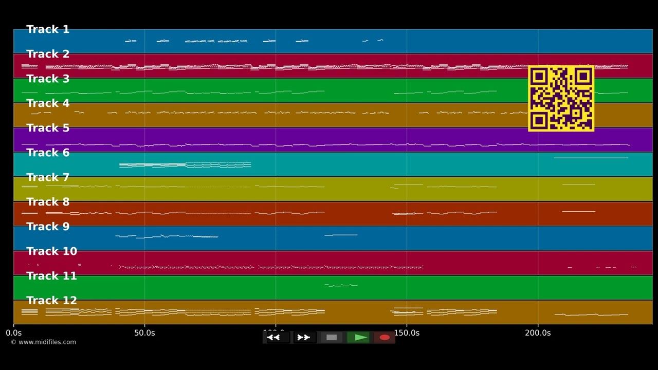 Beautiful - Christina Aguilera (MIDI individual tracks)