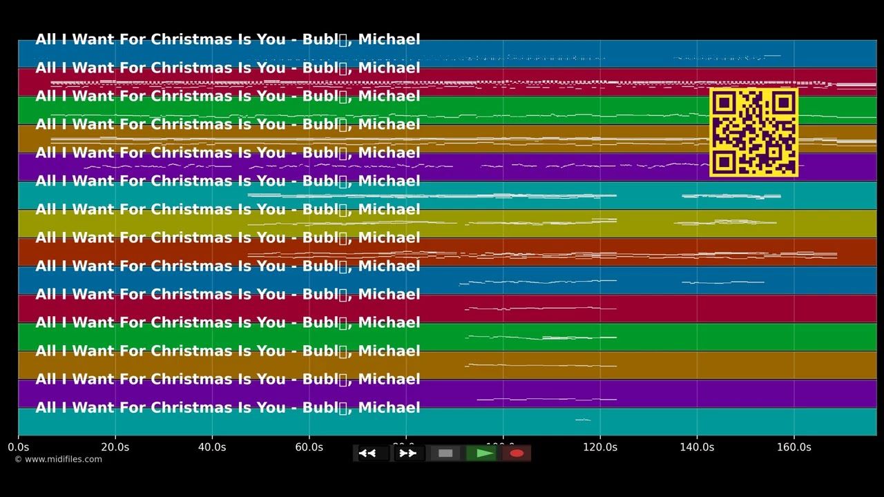 All I Want For Christmas Is You - Michael Bublé (MIDI individual tracks)
