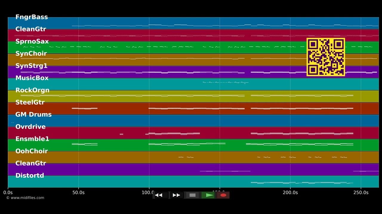 Chasing Cars - Snow Patrol (MIDI individual tracks)