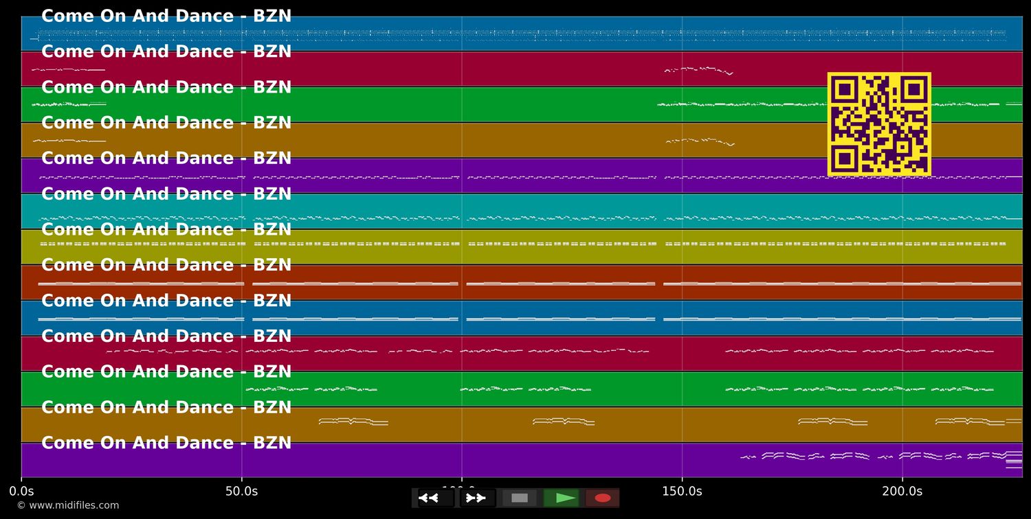 Come On And Dance  - BZN (MIDI individual tracks)
