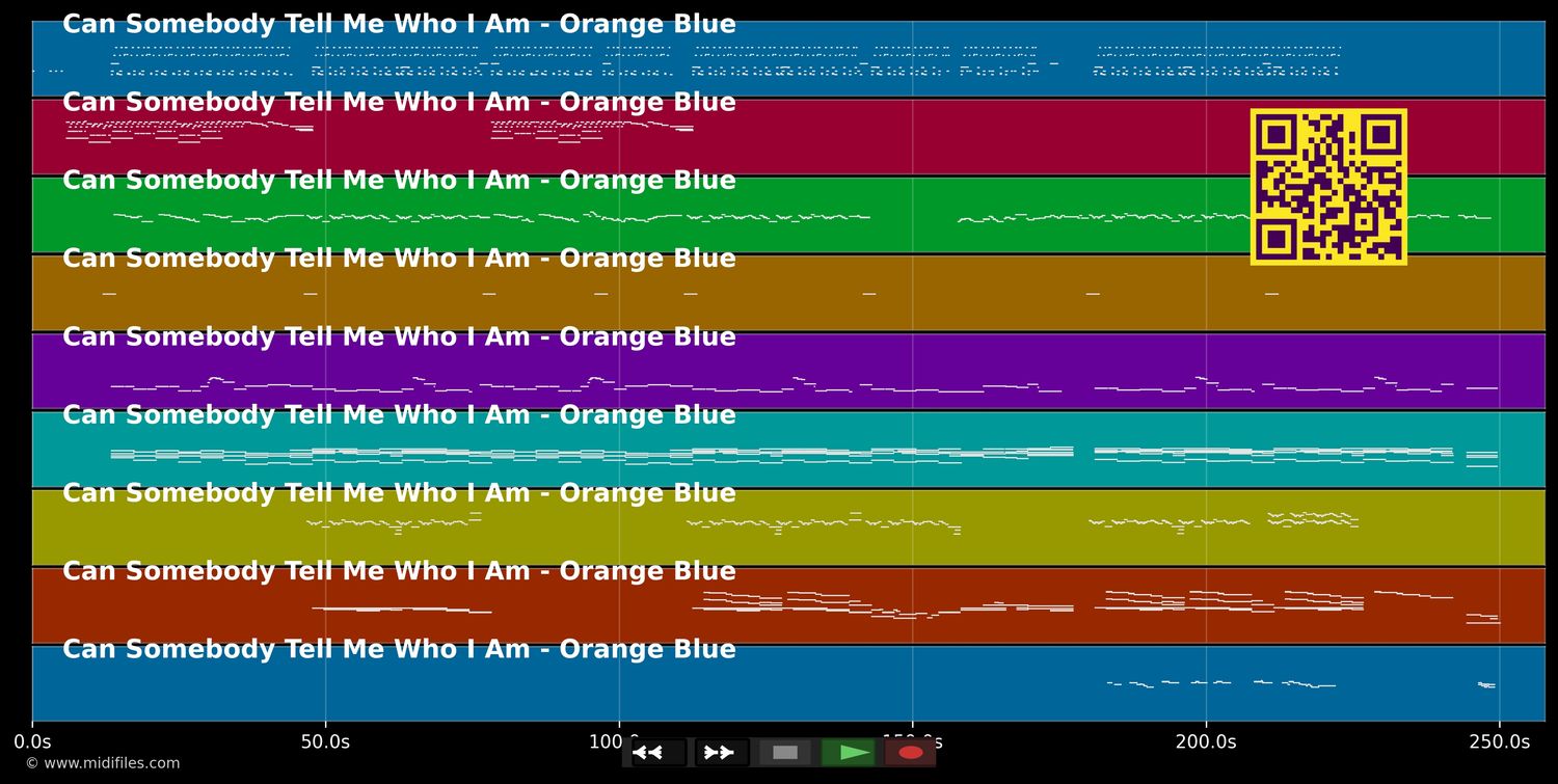Can Somebody Tell Me Who I Am - Orange Blue (MIDI individual tracks)