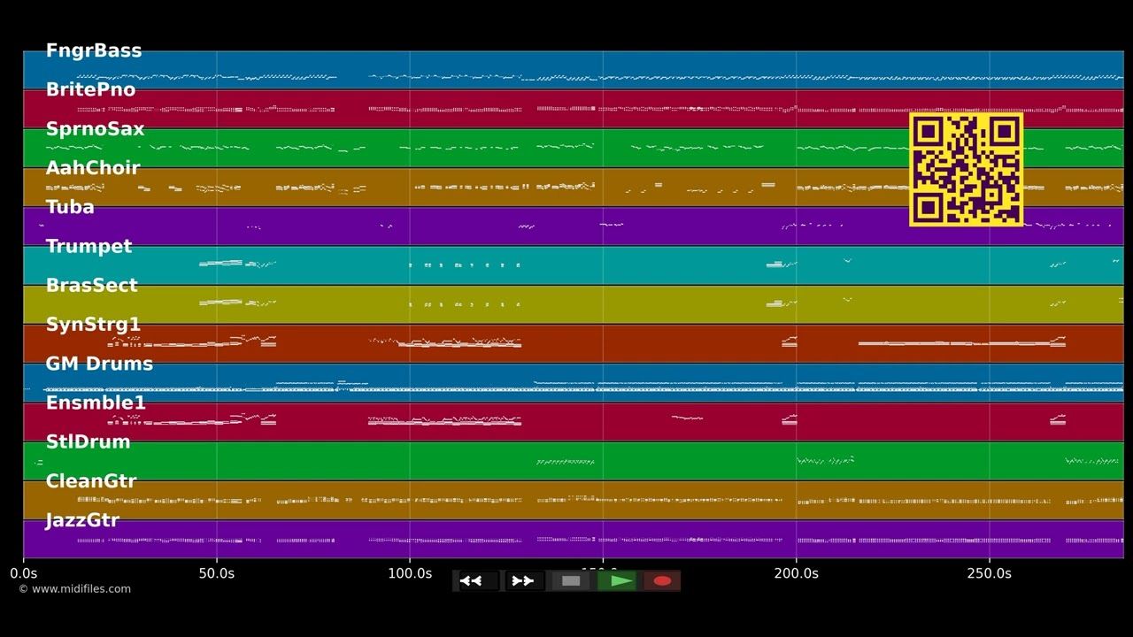 Boney M.-Medley (Maxi Version) - Wind (MIDI individual tracks)
