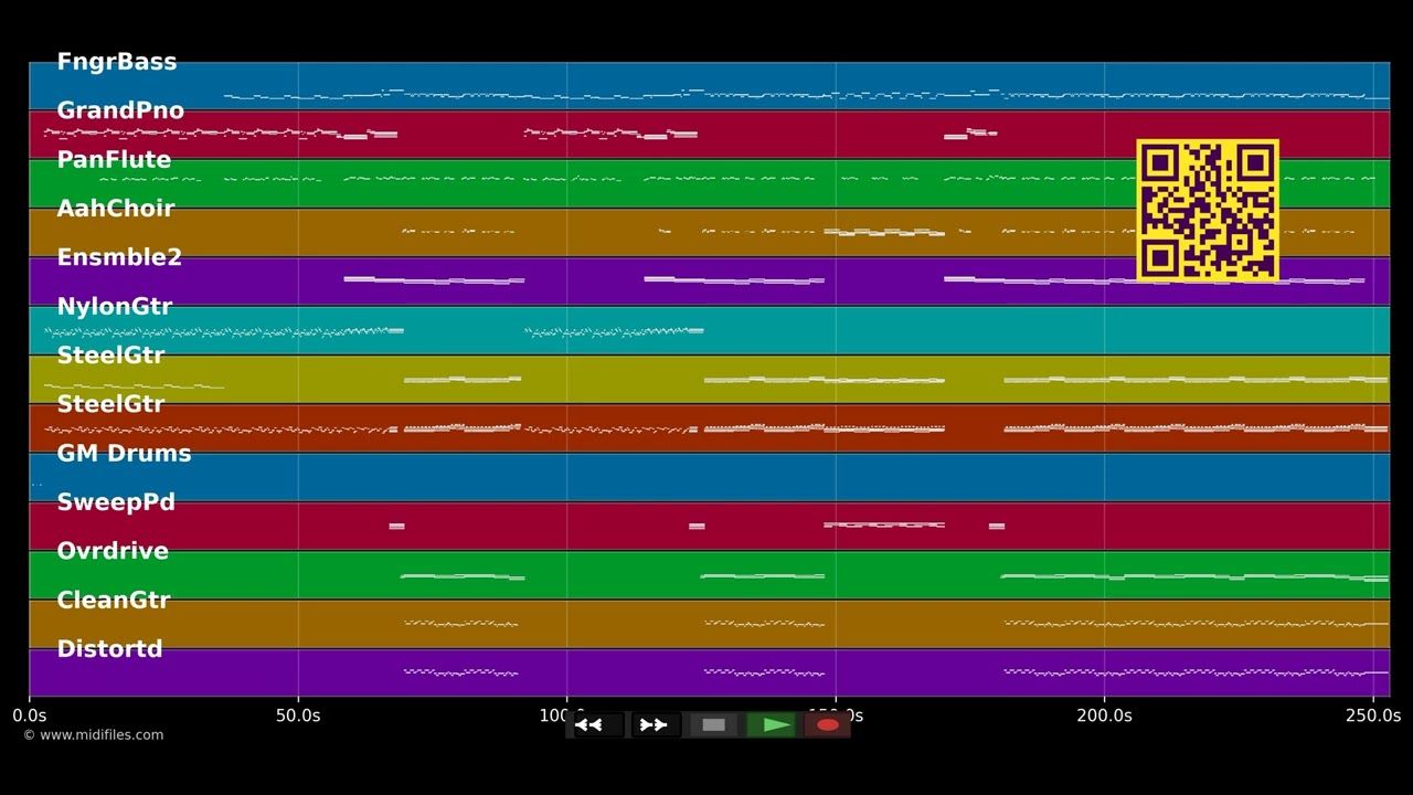 Don't Look Back - Lucie Silvas (MIDI GM individual tracks)