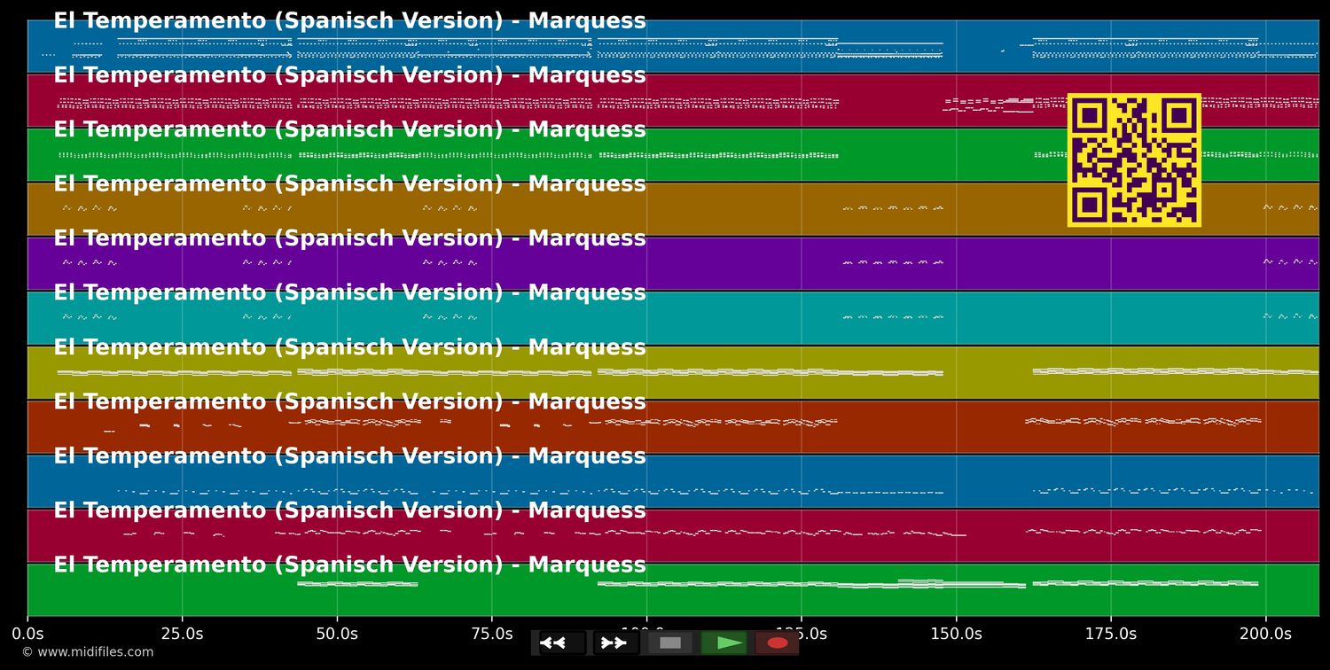 El Temperamento (Spanisch Version) - Marquess (MIDI individual tracks)