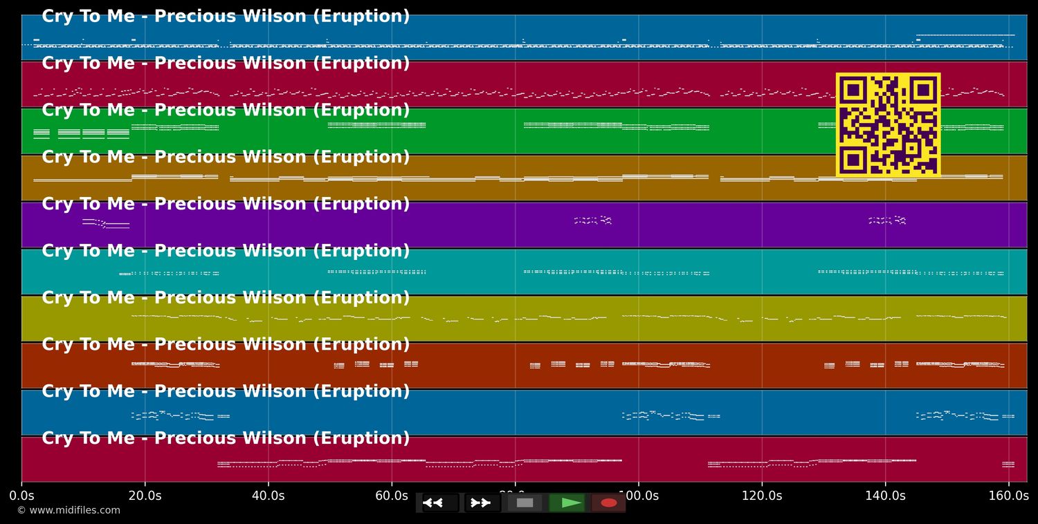 Cry To Me - Wilson Precious (Eruption) (MIDI individual tracks)