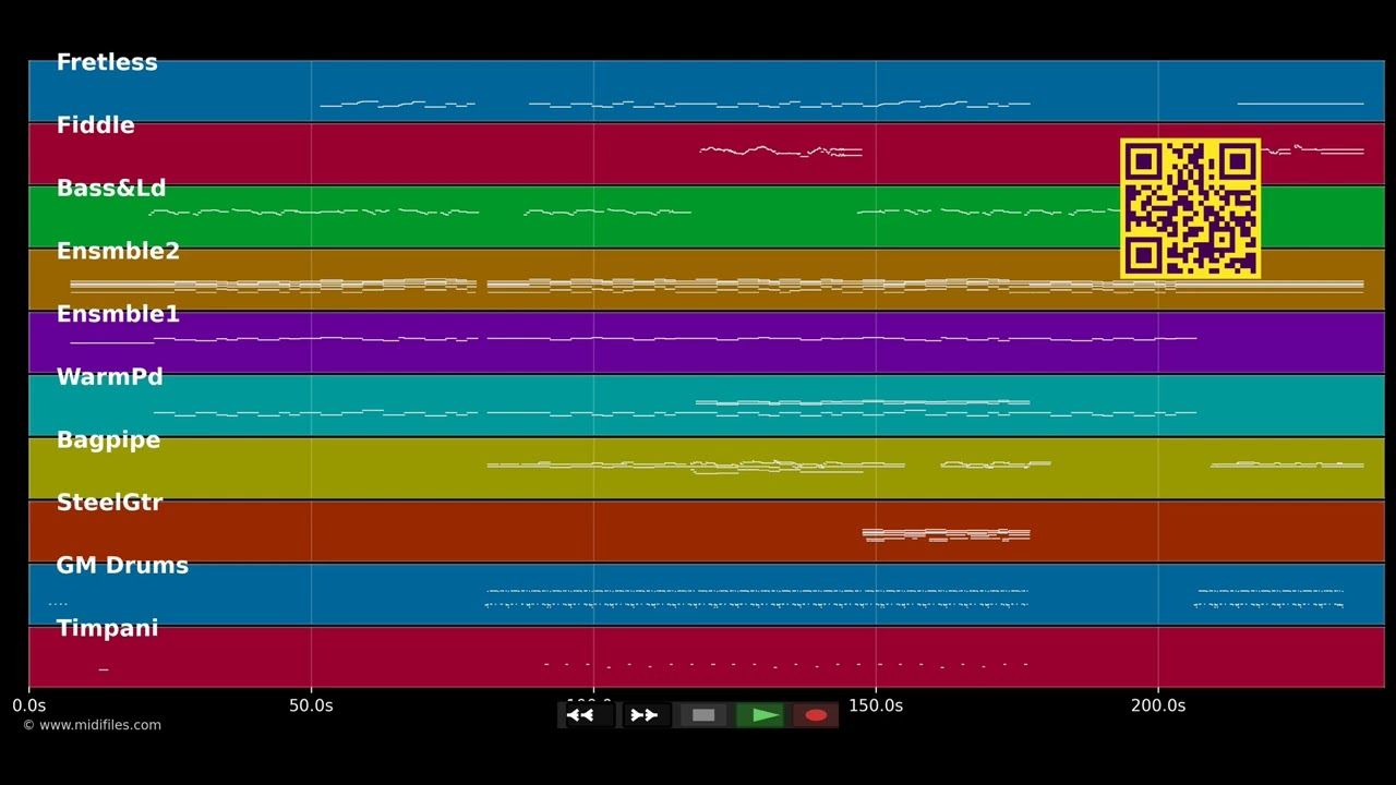 Ellan Vannin - Robin Gibb (MIDI individual tracks)
