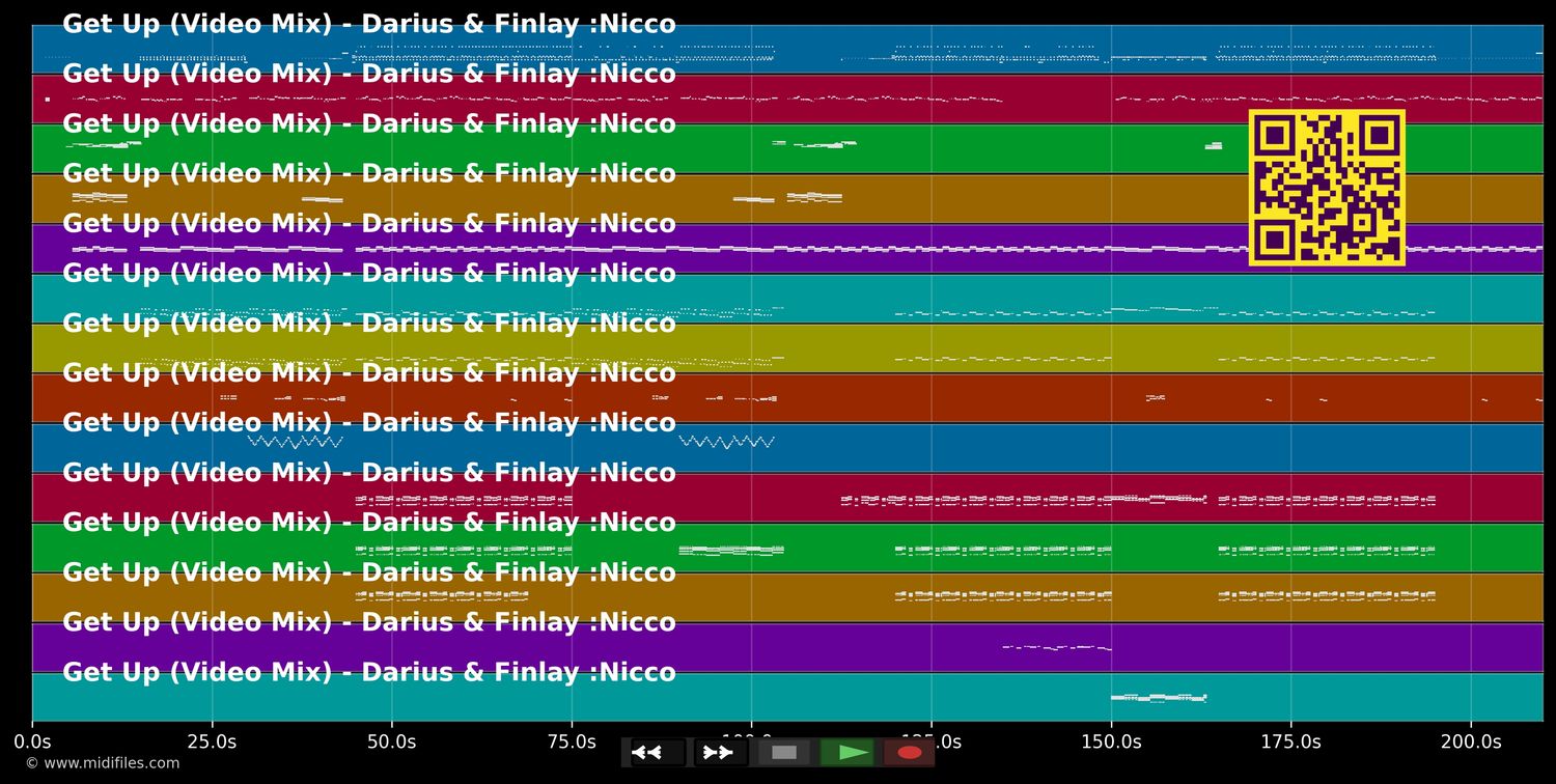 Get Up (Video Mix) - Darius &amp; Finlay &amp; Nicco (MIDI individual tracks)