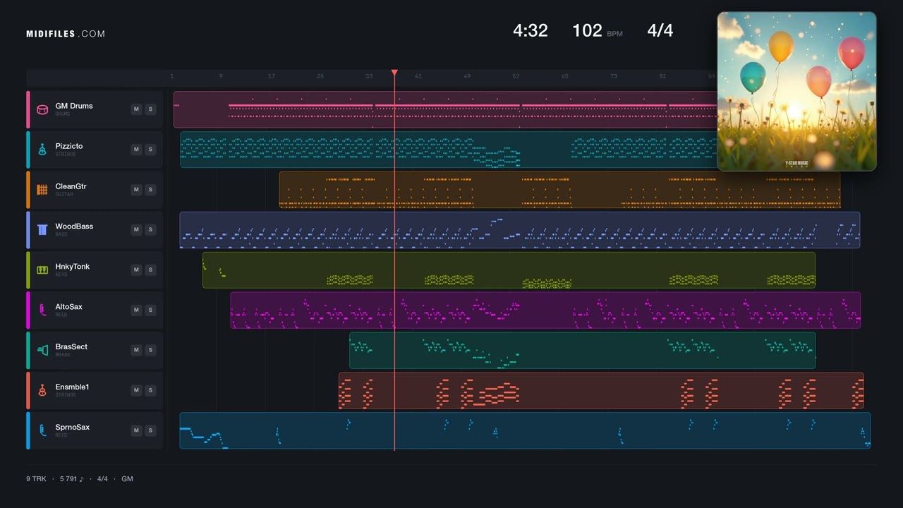 Ich bin ein Friesenjunge - Otto Waalkes (MIDI GM individual tracks)