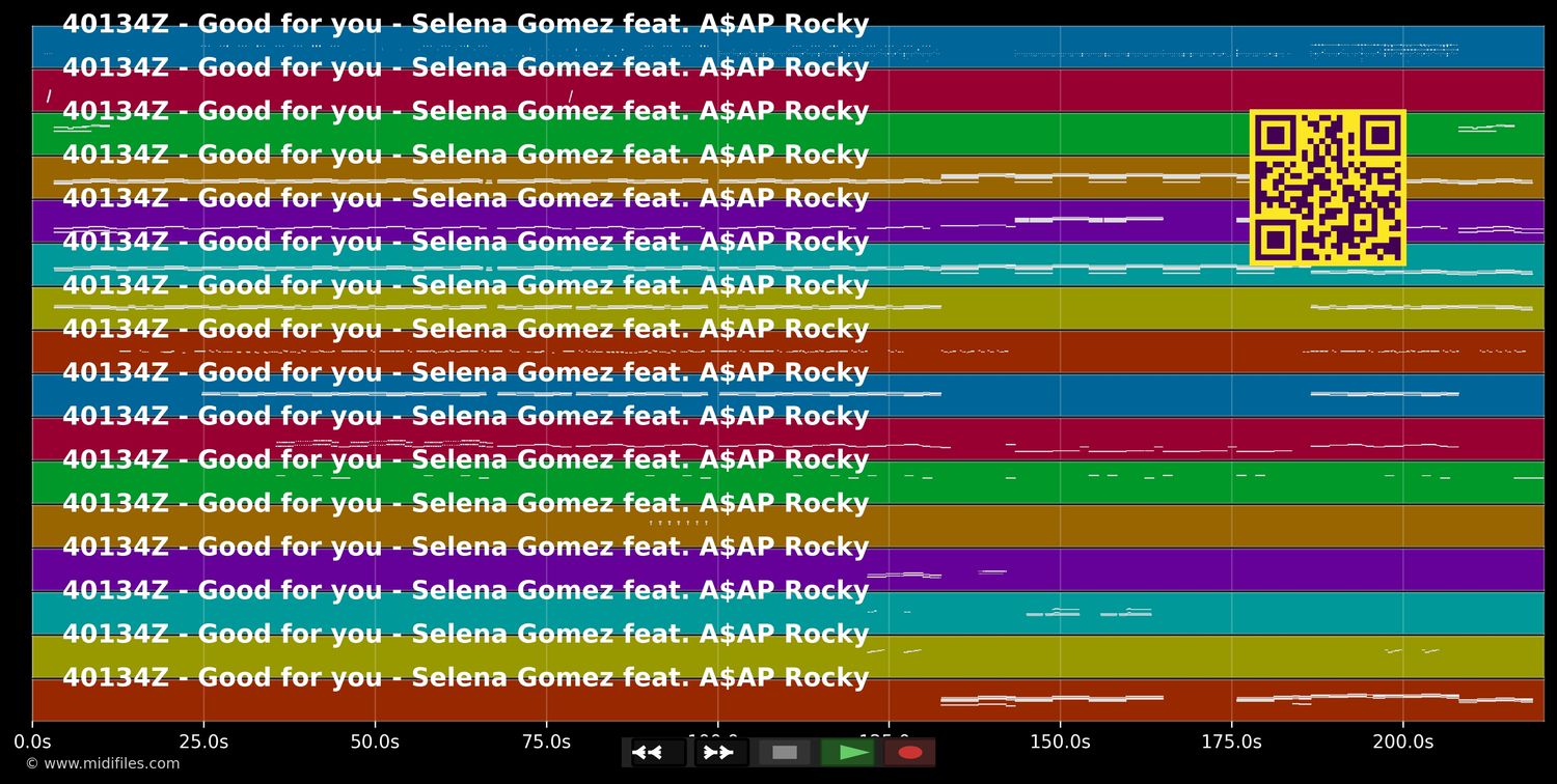 Good For You - Selena Gomez ft. A$AP Rocky (MIDI individual tracks)