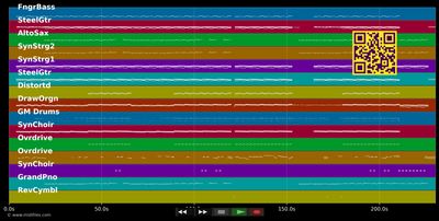 Into The Night - Santana &amp; Kroeger Chad (MIDI GM individual tracks)